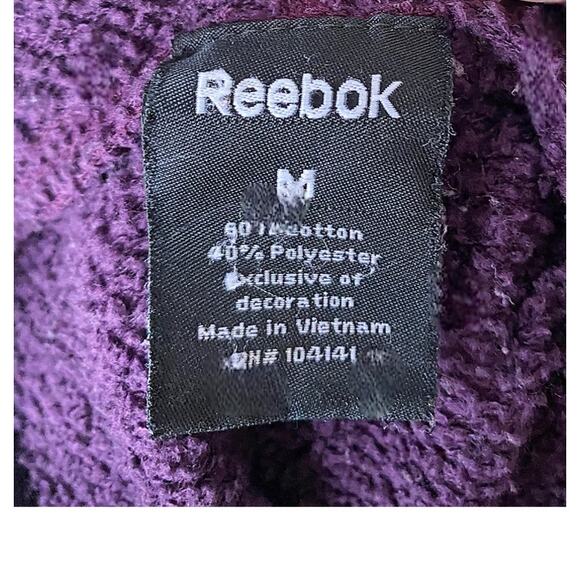 REEBOK Purple Activewear Hoodie ~ Women's Size MEDIUM - Picture 5 of 5